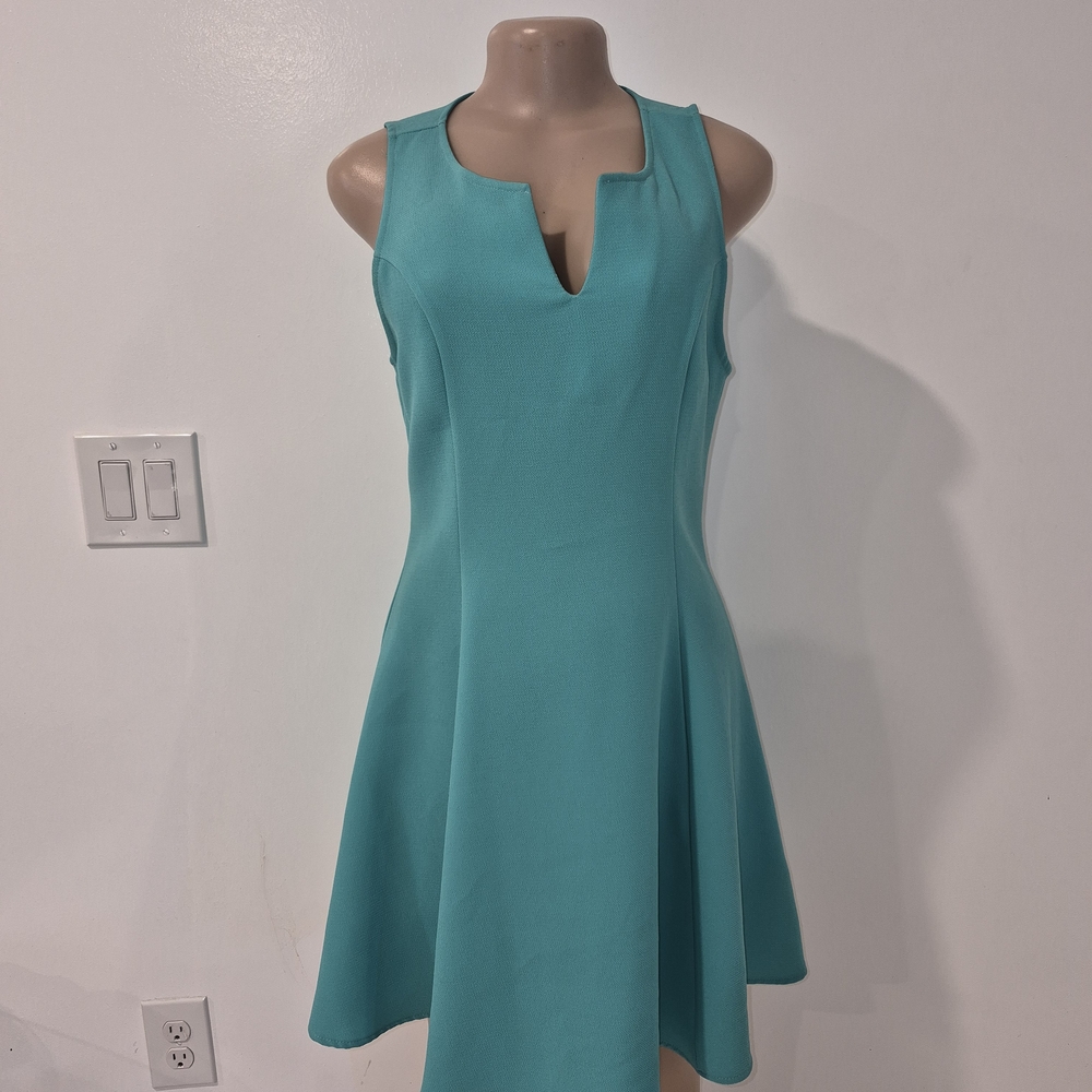 Everly Aqua Sleeveless Mini Dress